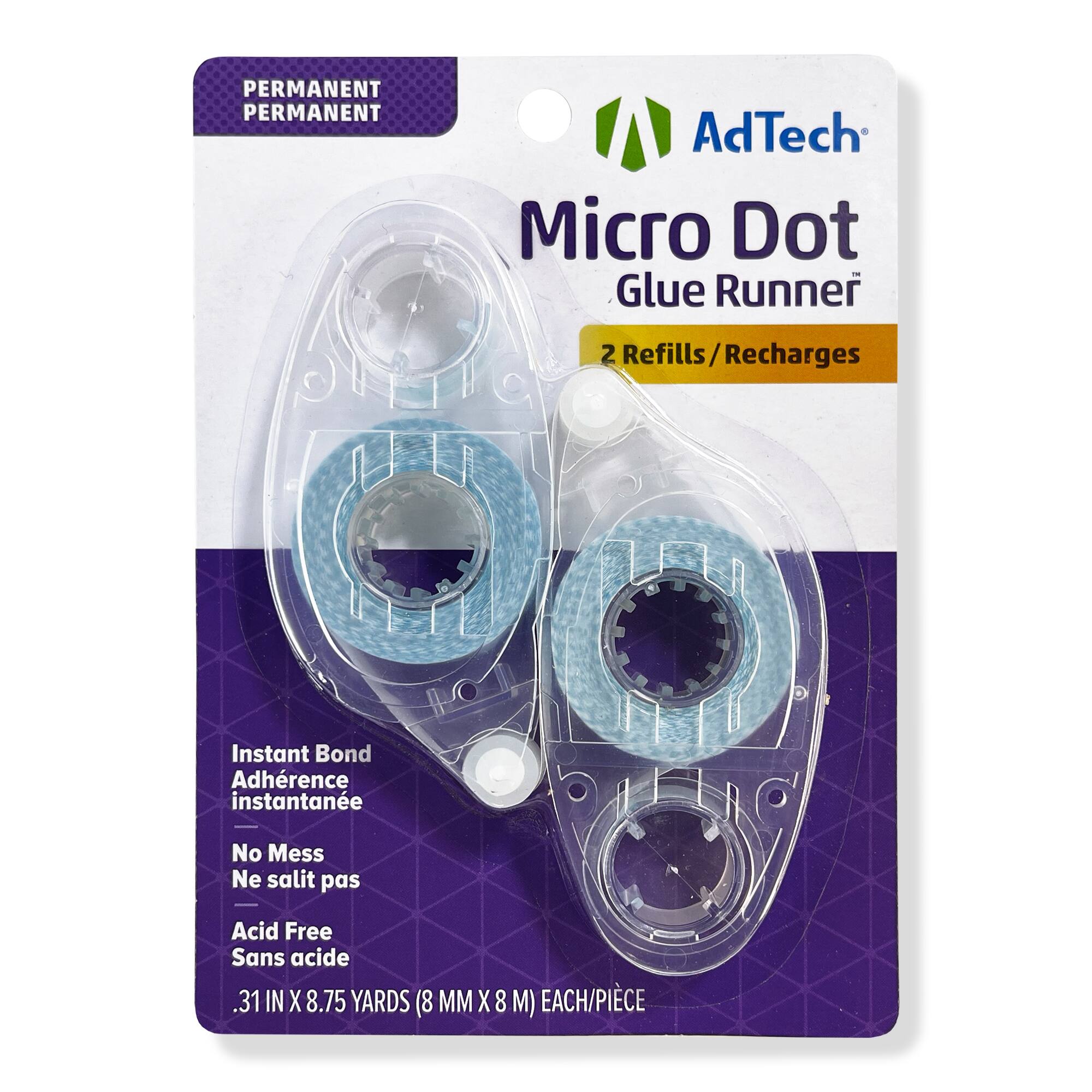 12 Packs: 2 ct. (24 total) AdTech® Micro Dot Glue Runner™